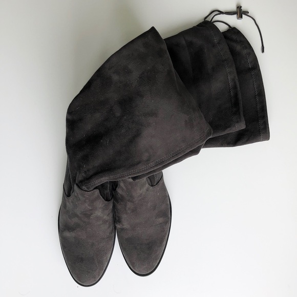 Sam Edelman over-the-knee boots in charcoal gray - Picture 5 of 6